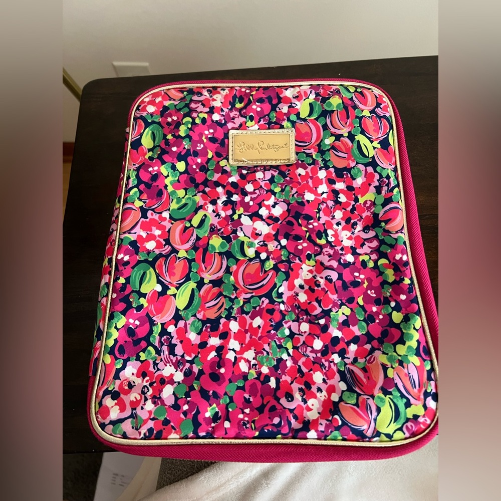 Lily Pulitzer laptop case.